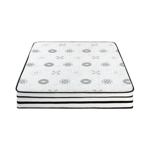 English Elm 12-inch Vela Promo Hybrid Queen Mattress with Breathable Quilted Cover, Green Tea Freshness, Plush Support White 16.5 L x 16.5 W x 58 H B011P213353