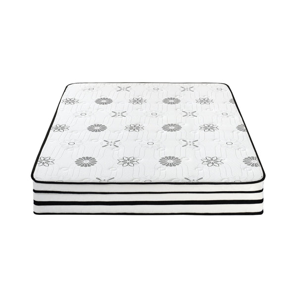 English Elm 12-inch Vela Promo Hybrid Queen Mattress with Breathable Quilted Cover, Green Tea Freshness, Plush Support White 16.5 L x 16.5 W x 58 H B011P213353