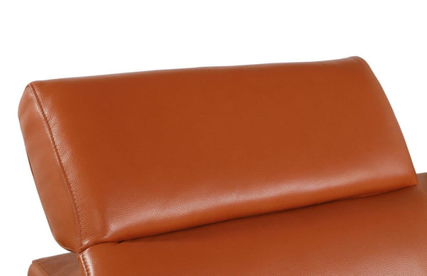 HomeRoots Camel Italian Leather Modular L-Shaped Sectional Sofa with Power Recline and USB Charging Features CAMEL 534858