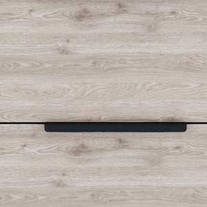 Homeroots 19" Light Gray Two Drawer Faux Wood Nightstand   534906