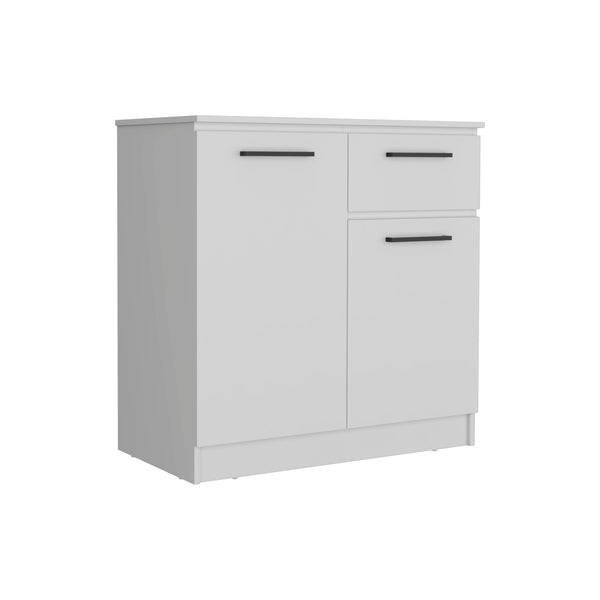 Homeroots 36" White Drawer Double Dresser  Manufactured Wood 534916