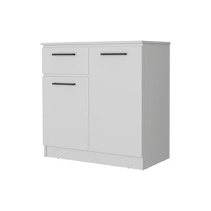 Homeroots 36" White Drawer Double Dresser  Manufactured Wood 534916