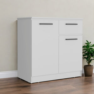 Homeroots 36" White Drawer Double Dresser  Manufactured Wood 534916
