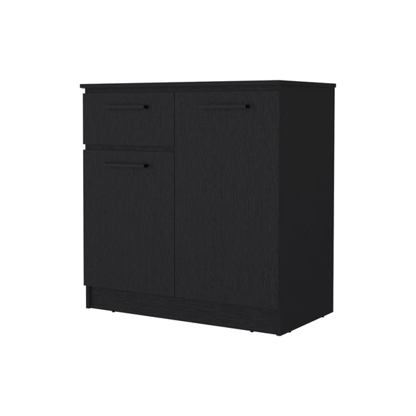 Homeroots 36" Black Drawer Dresser  Manufactured Wood 534917