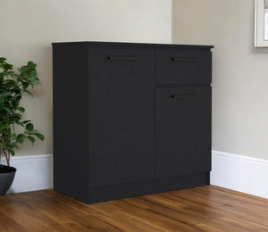 Homeroots 36" Black Drawer Dresser  Manufactured Wood 534917