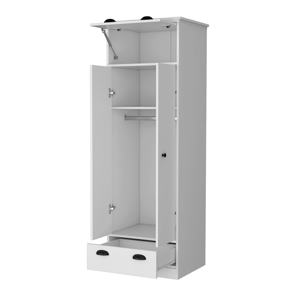 Homeroots 23" White Drawer Combo Dresser  Manufactured Wood 534918