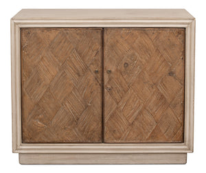 Sarreid Argyle Sideboard - Stylish Stone Grey With Brown Doors, Reclaimed Pine For Modern Elegance Grey  53492-1