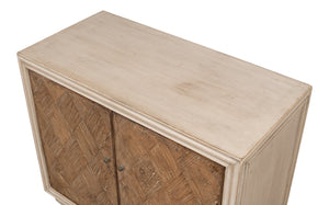 Sarreid Argyle Sideboard - Stylish Stone Grey With Brown Doors, Reclaimed Pine For Modern Elegance Grey  53492-1