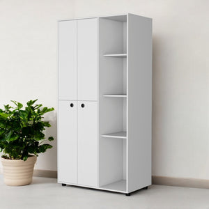 Homeroots 35" White Drawer Dresser  Manufactured Wood 534920