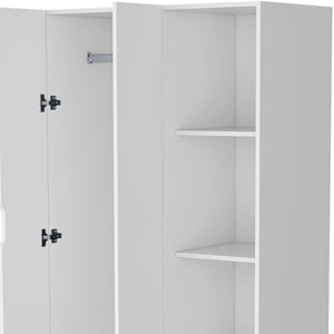 Homeroots 35" White Drawer Combo Dresser  Manufactured Wood 534924