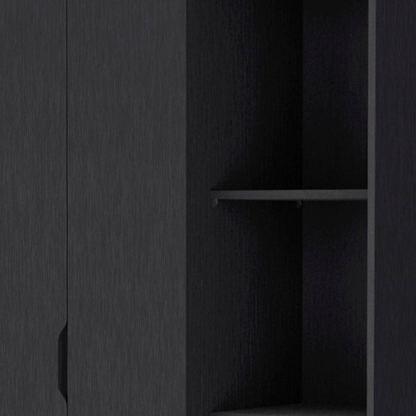 Homeroots 35" Black Drawer Combo Dresser  Manufactured Wood 534925