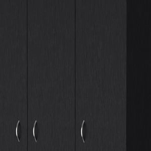 Homeroots 35" Black Two Drawer Combo Dresser  Manufactured Wood 534927