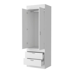 Homeroots 23" White Two Drawer Dresser  Manufactured Wood 534930