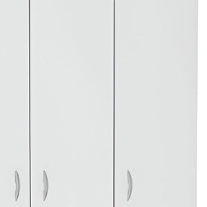 Homeroots 71" White Three Door Two Drawer Combo Dresser - Stylish Storage Solution For Modern Bedroom Decor  Manufactured Wood 534932