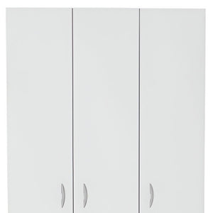 Homeroots 71" White Three Door Two Drawer Combo Dresser - Stylish Storage Solution For Modern Bedroom Decor  Manufactured Wood 534932