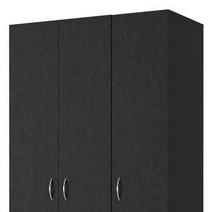 Homeroots 35" Black Two Drawer Combo Dresser  Manufactured Wood 534933