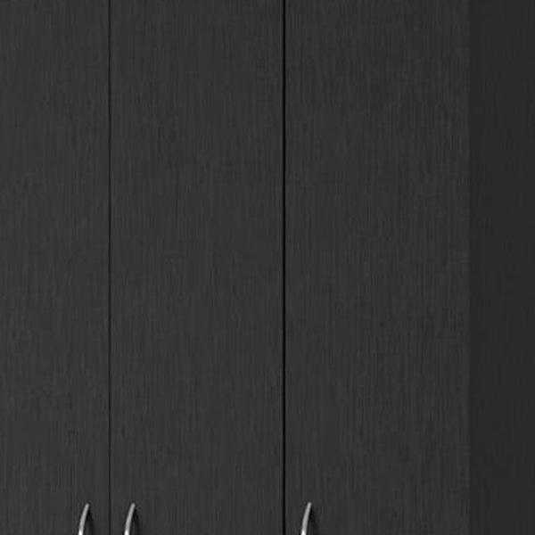 Homeroots 35" Black Two Drawer Combo Dresser  Manufactured Wood 534933