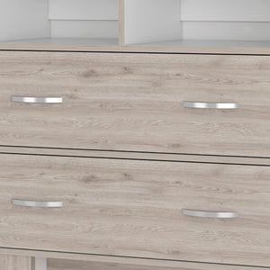 Homeroots 32" Oak Two Drawer Dresser  Manufactured Wood 534953