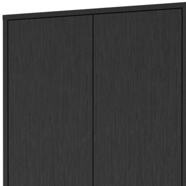 Homeroots 23" Black Two Drawer Combo Dresser  Manufactured Wood 534968