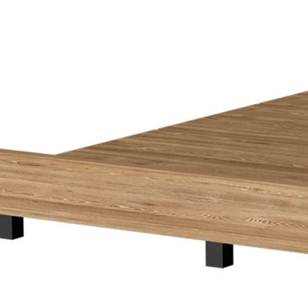 HomeRoots Beige Wood Twin Bed Frame - Modern Minimalist Design, Durable Construction, Perfect for Small Spaces 534971