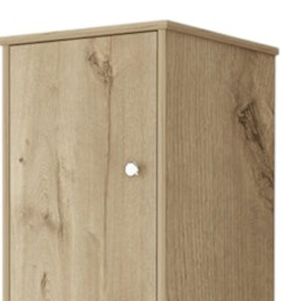 HomeRoots 68" Light Brown Wood Accent Cabinet - Stylish Two-Door Storage for Living & Dining Spaces 534979