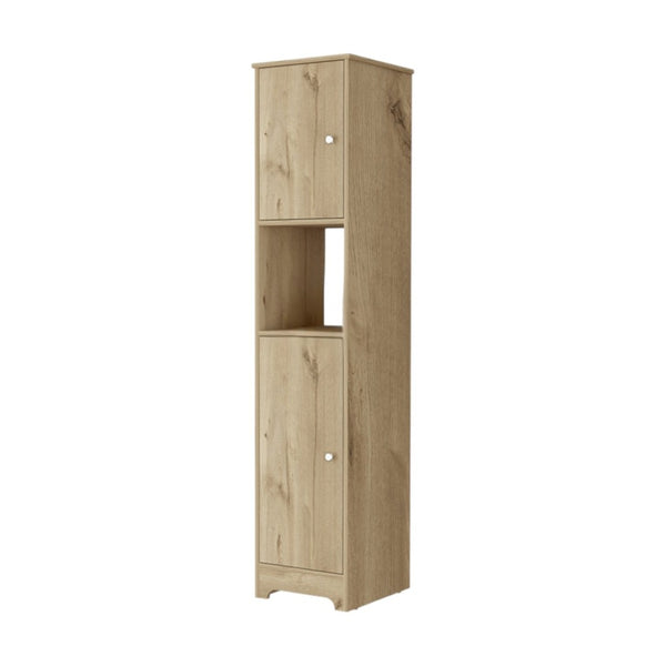 HomeRoots 68" Light Brown Wood Accent Cabinet - Stylish Two-Door Storage for Living & Dining Spaces 534979