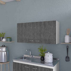 HomeRoots 39" White Wood Wall-Mounted Accent Cabinet - Modern Storage Solution for Clutter-Free Spaces 534995