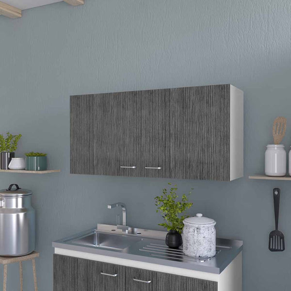 HomeRoots 39" White Wood Wall-Mounted Accent Cabinet - Modern Storage Solution for Clutter-Free Spaces 534995