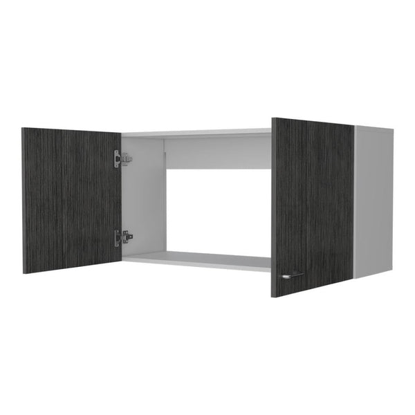 HomeRoots 39" White Wood Wall-Mounted Accent Cabinet - Modern Storage Solution for Clutter-Free Spaces 534995