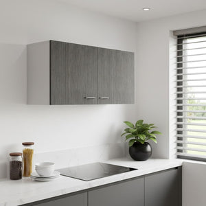 HomeRoots 39" White Wood Wall-Mounted Accent Cabinet - Modern Storage Solution for Clutter-Free Spaces 534995