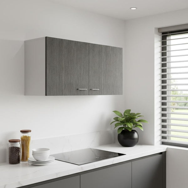 HomeRoots 39" White Wood Wall-Mounted Accent Cabinet - Modern Storage Solution for Clutter-Free Spaces 534995