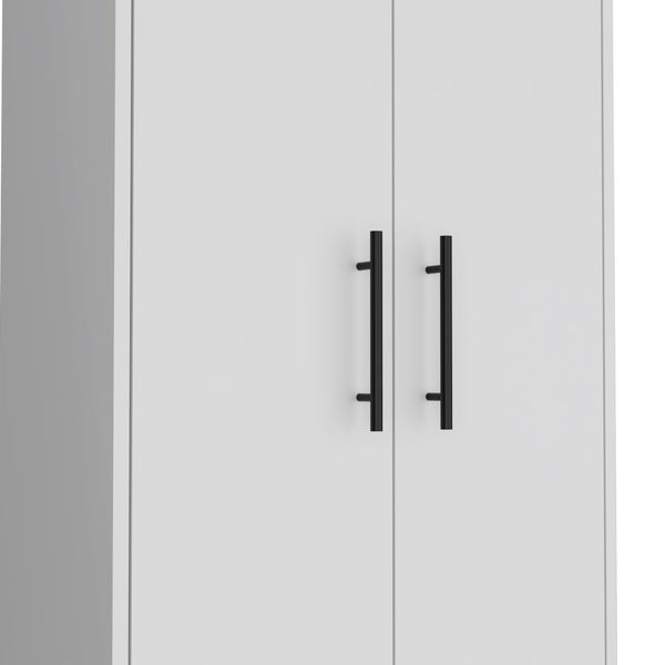 Homeroots 71" White Tall Pantry Cabinet  Manufactured Wood 534998