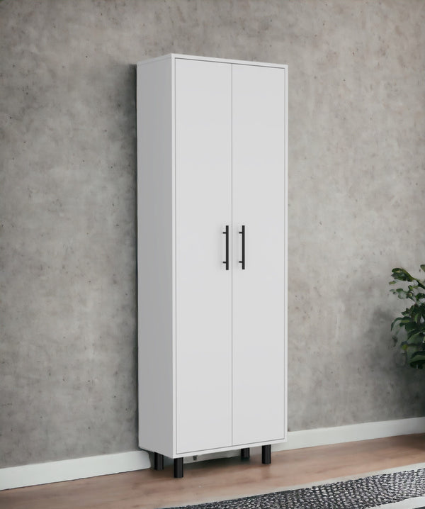 Homeroots 71" White Tall Pantry Cabinet  Manufactured Wood 534998