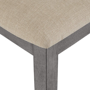 Sammie Dining Chair Set of Two with Rattan Back and Linen Seat for Dining Rooms
