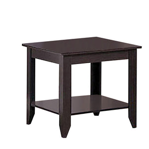 English Elm Ornette Cappuccino 3-Piece Occasional Set — Sleek Square Lines, Pointed Legs, Modern Transitional Style B062P353483