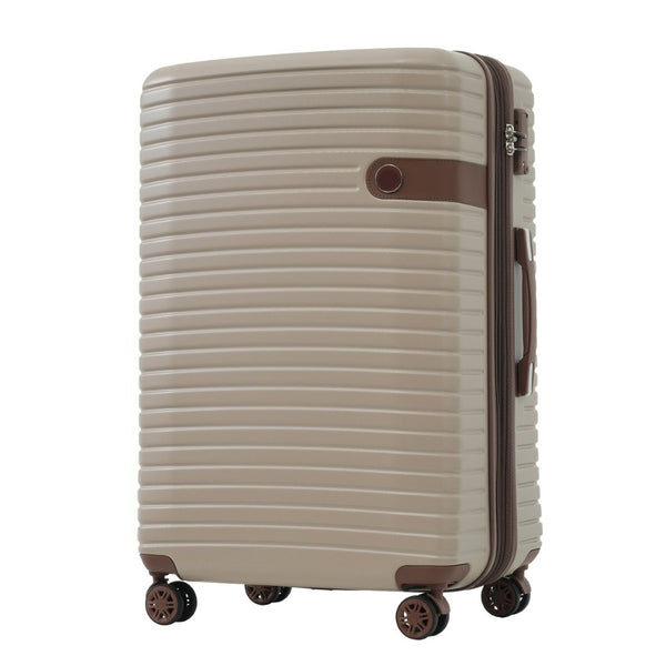 English Elm 4 Piece Abs Hard Shell Luggage Set with Spinner Wheels Tsa Lock and Packing Cubes Khaki PP313145AAM