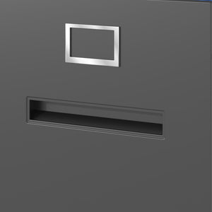 English Elm 4 Drawer File Cabinet With Lock - Slim Metal Vertical File Organizer For Home & Office Safety T2398P272089