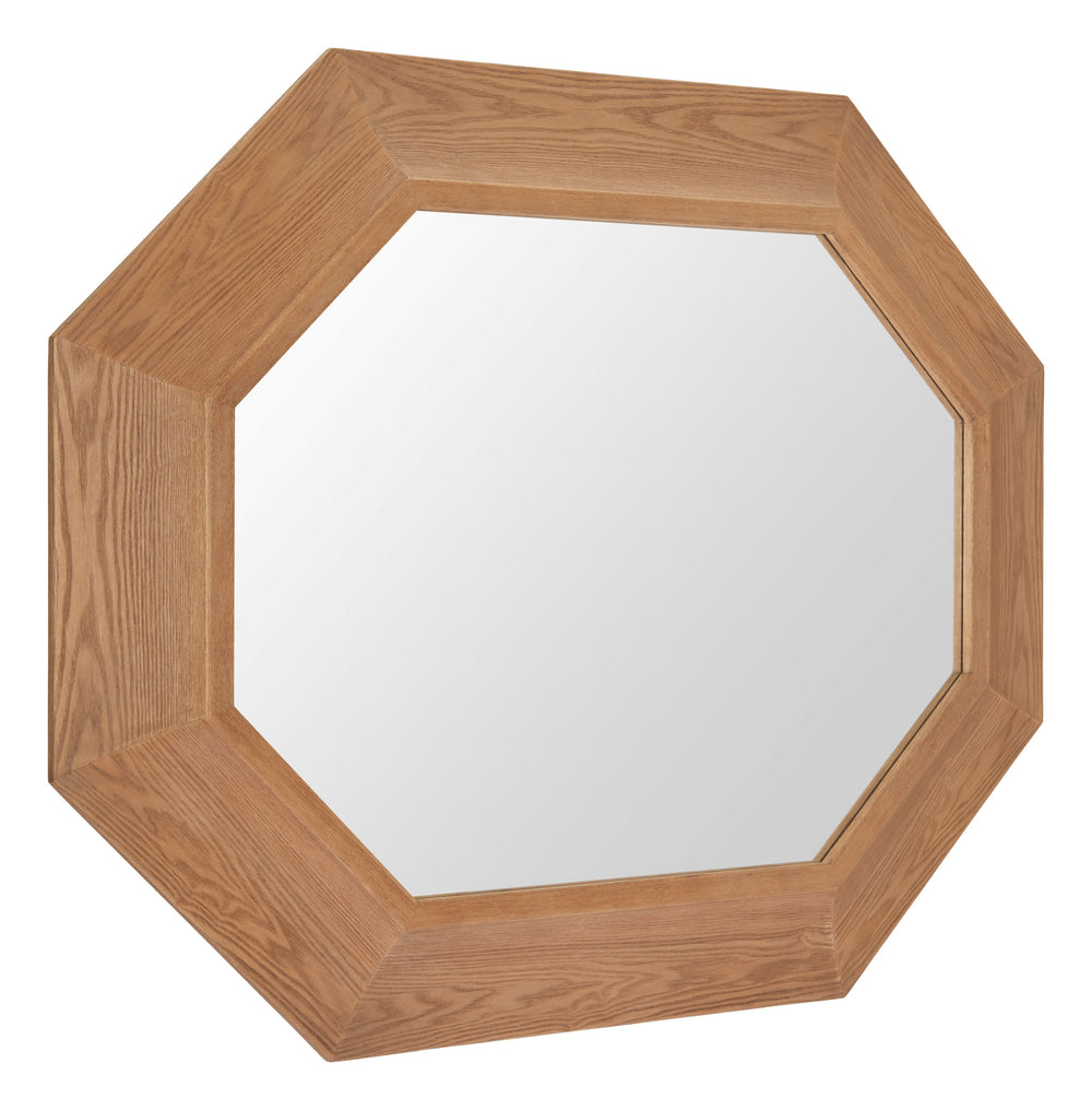 Zuo Modern Otekant Mirror Natural - Modern Elegance With Fir Wood Frame, Perfect For Hospitality & Home Decor Natural Fir Wood,Glass 110718-zuo-modern