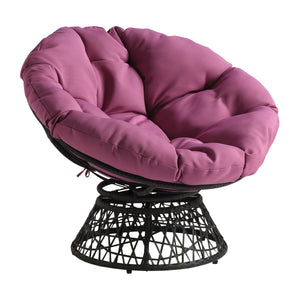 OSP Home Furnishings Papasan Chair Purple