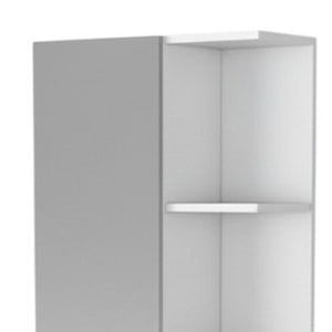 HomeRoots 62" White Wood Accent Cabinet – Sleek Storage Solution with Mirrored Finish for Modern Spaces 535012