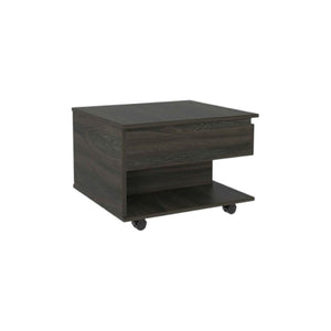 HomeRoots 22" Espresso Wood Lift-Top Coffee Table with Wheels for Versatile Storage & Modern Style Solutions 535058
