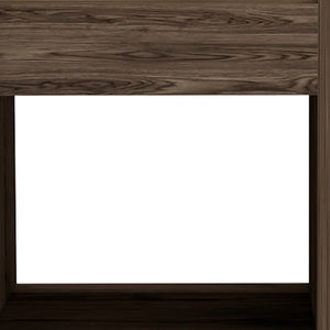 Homeroots 32" Brown Wood Coffee Table With Shelf   535063