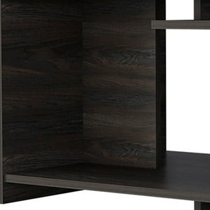 Homeroots 35" Espresso Wood Coffee Table With Shelf   535064