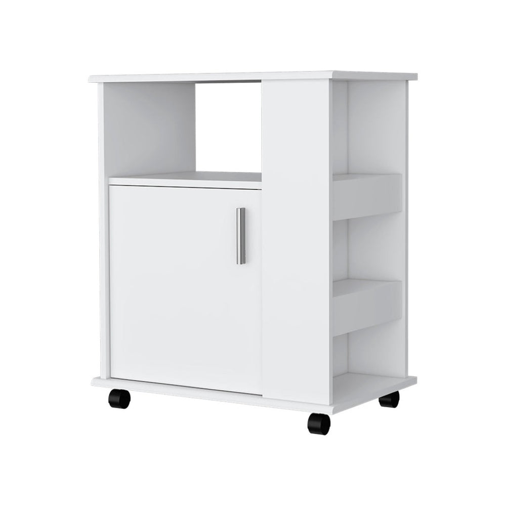 HomeRoots 29" White Wood Accent Cabinet - Elegant Storage Solution for Stylish Spaces, Modern & Farmhouse Decor 535066