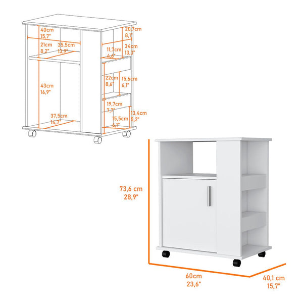 HomeRoots 29" White Wood Accent Cabinet - Elegant Storage Solution for Stylish Spaces, Modern & Farmhouse Decor 535066