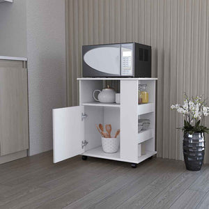 HomeRoots 29" White Wood Accent Cabinet - Elegant Storage Solution for Stylish Spaces, Modern & Farmhouse Decor 535066