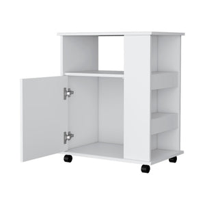 HomeRoots 29" White Wood Accent Cabinet - Elegant Storage Solution for Stylish Spaces, Modern & Farmhouse Decor 535066