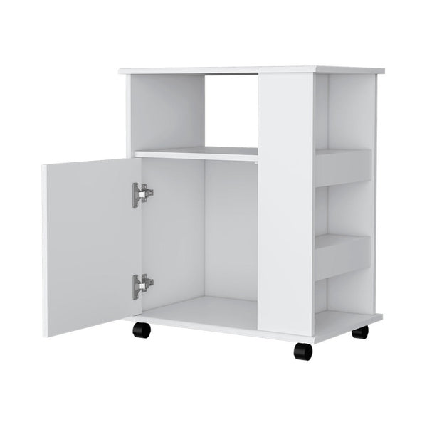 HomeRoots 29" White Wood Accent Cabinet - Elegant Storage Solution for Stylish Spaces, Modern & Farmhouse Decor 535066