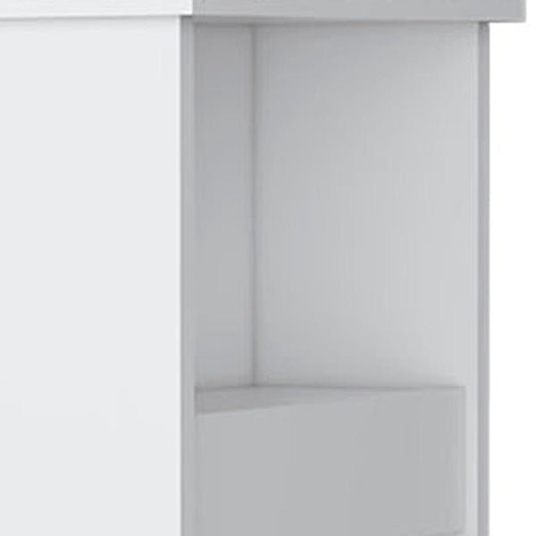 HomeRoots 29" White Wood Accent Cabinet - Elegant Storage Solution for Stylish Spaces, Modern & Farmhouse Decor 535066