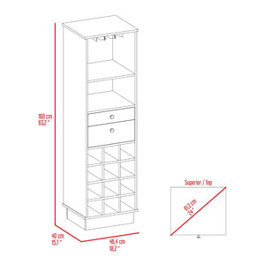 HomeRoots 63" Black Wood Bar Cabinet - Stylish Storage Solution with Modern Design for Any Living Space 535070
